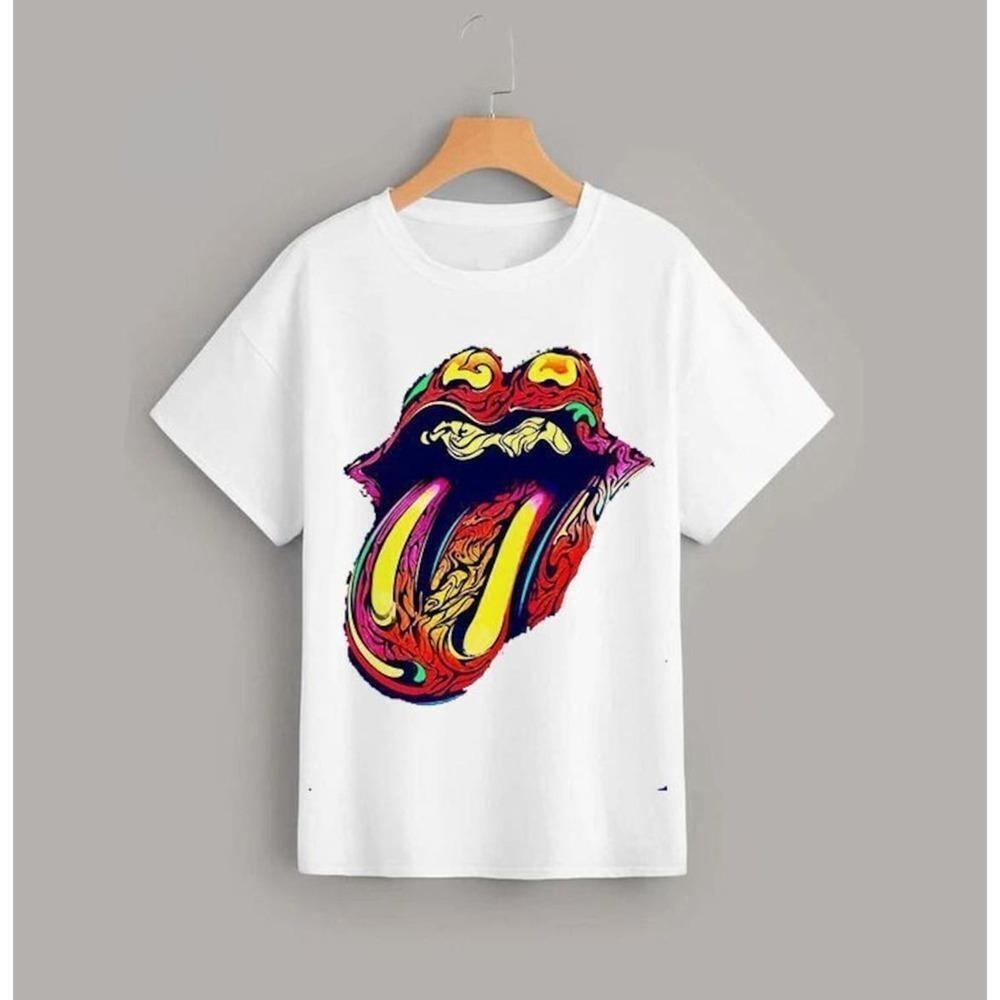 Rolling Stones Retro Music Band Fan Graphic T-Shirt